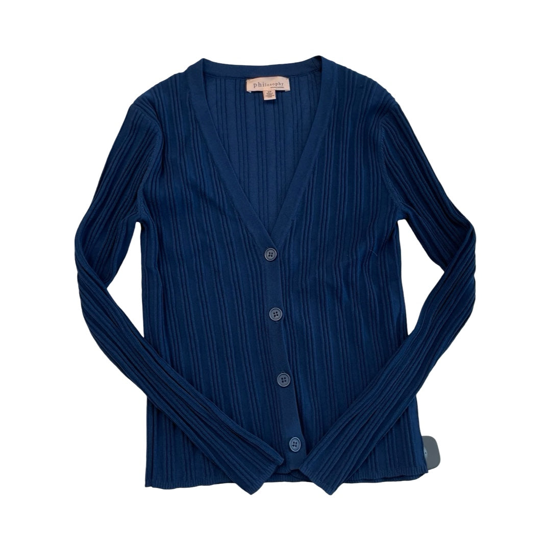 Sweater Cardigan By Philosophy In Navy, Size:S