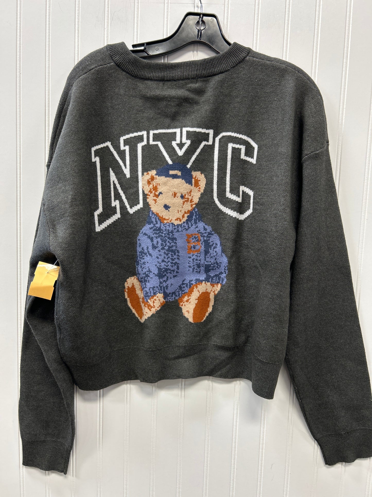 Cardigan By Grayson Threads In Grey, Size:L NWT