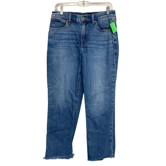 Jeans Straight By J. Crew In Blue Denim, Size:6