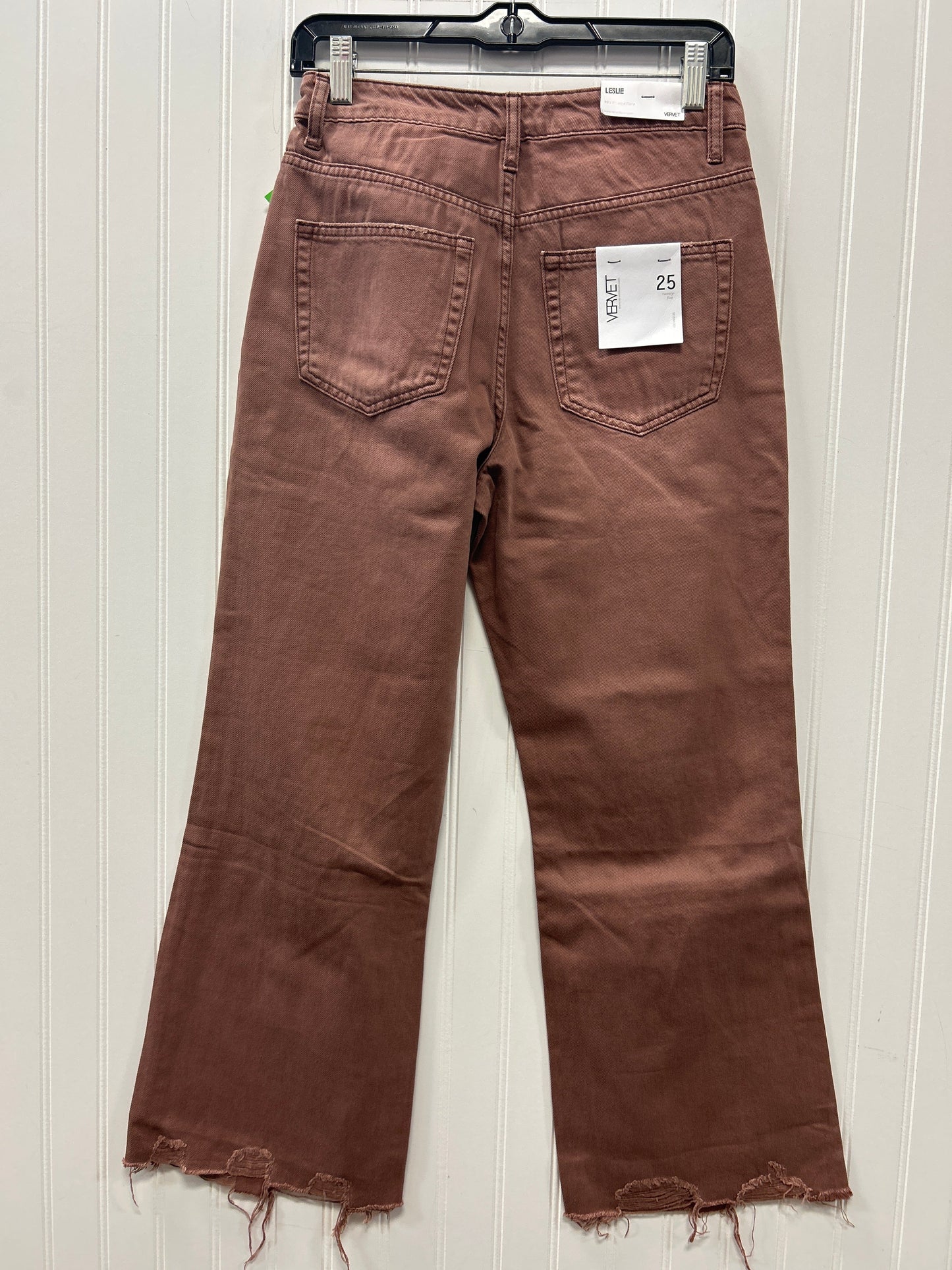 Jeans Straight By Vervet In Red Denim, Size:2 NWT