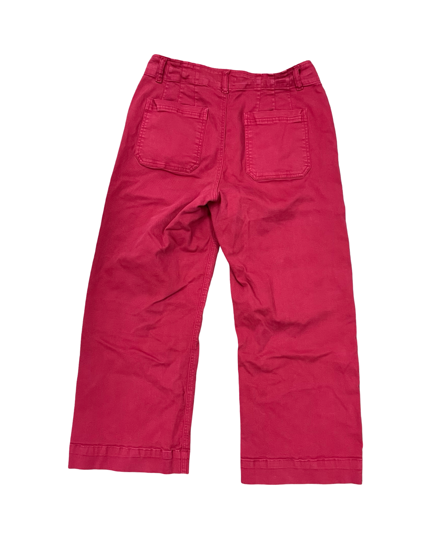 Jeans Wide Leg By Apny In Red, Size:10