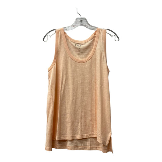 Top Sleeveless By Loft In Peach, Size:S
