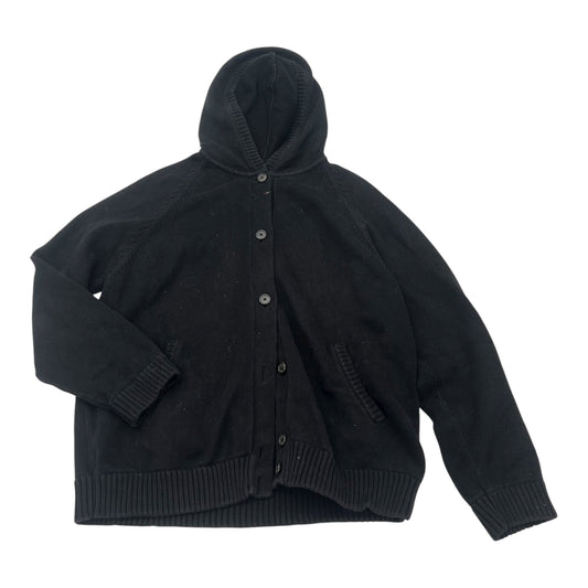 Sweater Cardigan By Lauren By Ralph Lauren In Black, Size:Xl