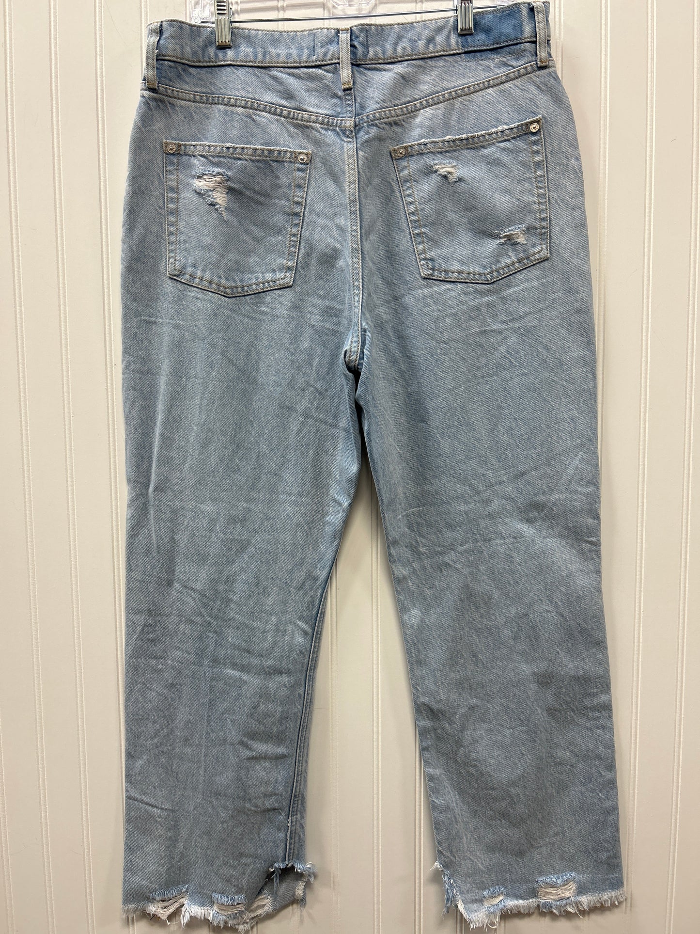 Jeans Straight By We The Free In Blue Denim, Size:14