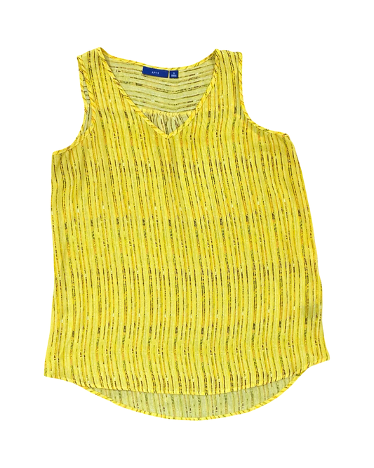 Top Sleeveless By Apt 9 In Yellow, Size:S