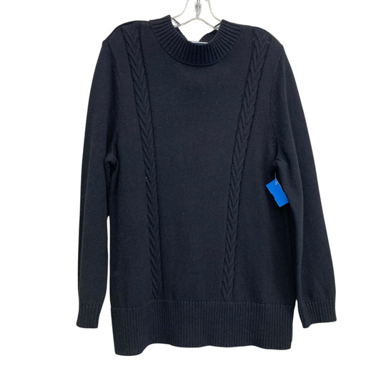 Sweater By Karen Scott In Black, Size:Xl