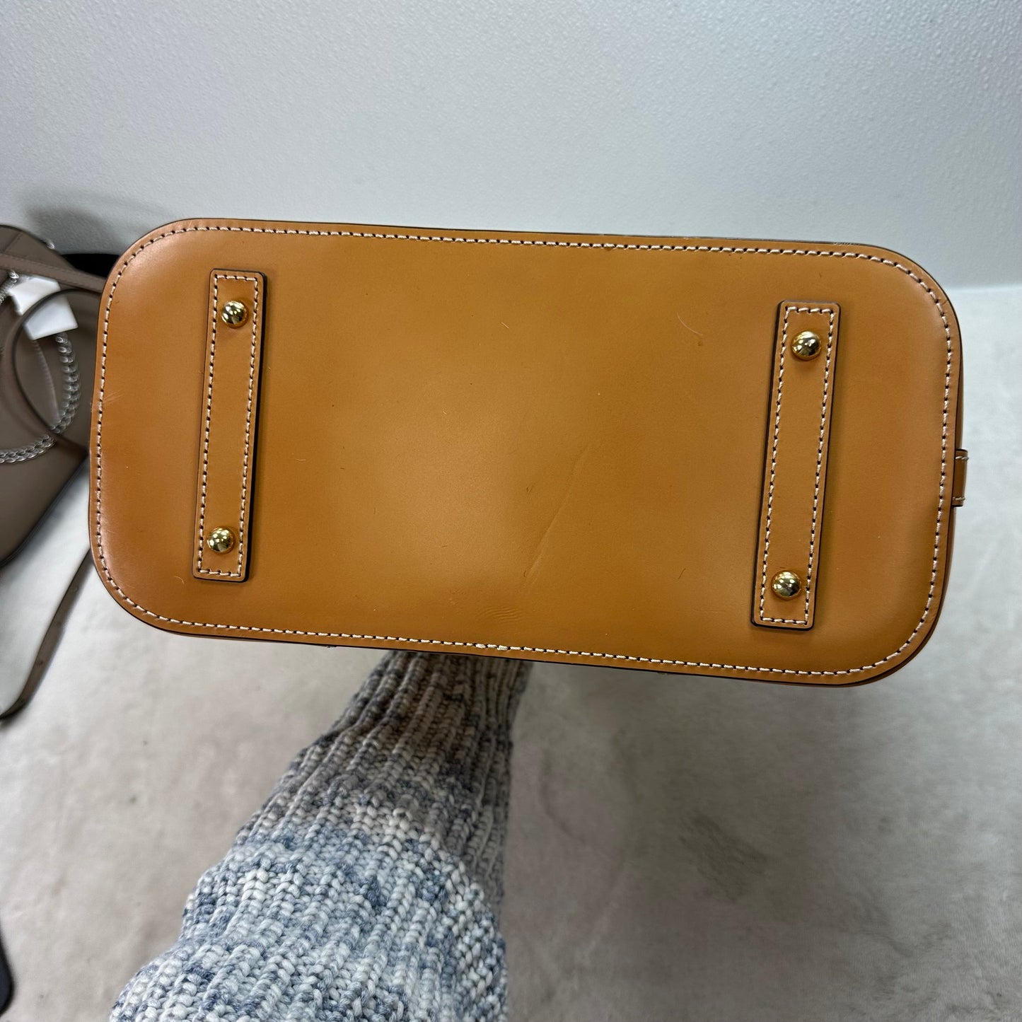 Domed Satchel Handbag Designer By Dooney And Bourke, Size: Medium