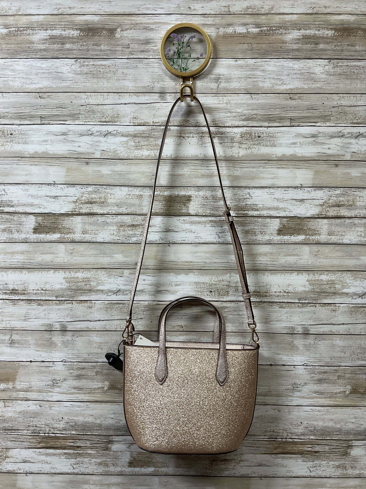 Handbag Designer By Kate Spade In Rose Gold, Size:Small