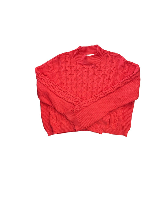 Sweater By Anthropologie In Red, Size:M
