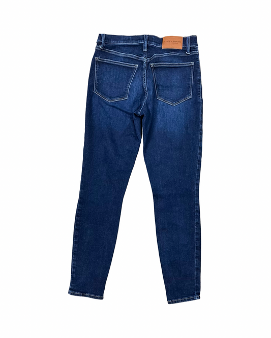 Jeans Skinny By Lucky Brand In Blue Denim, Size:8