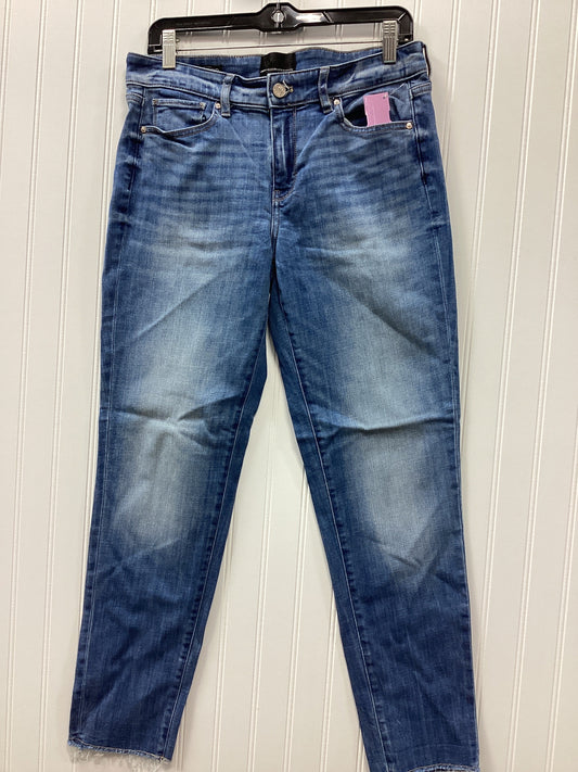 Jeans Straight By White House Black Market In Blue Denim, Size:6