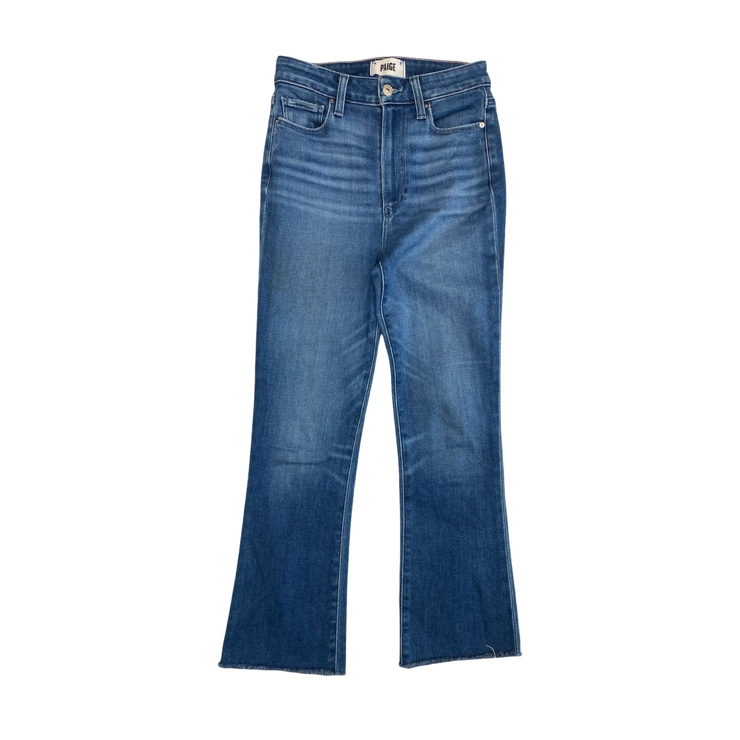 Jeans Flared By Paige In Blue Denim, Size:0