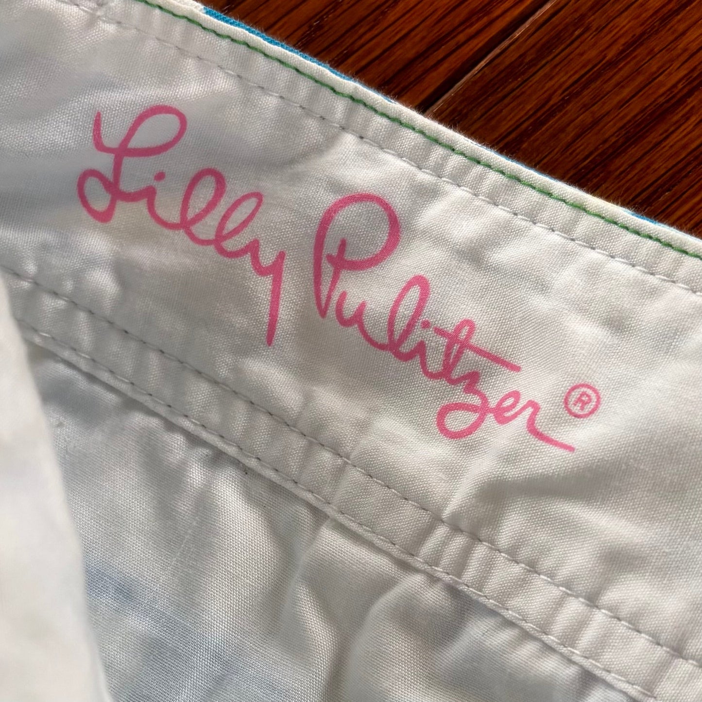 Shorts Designer By Lilly Pulitzer In Blue & Green, Size: 4