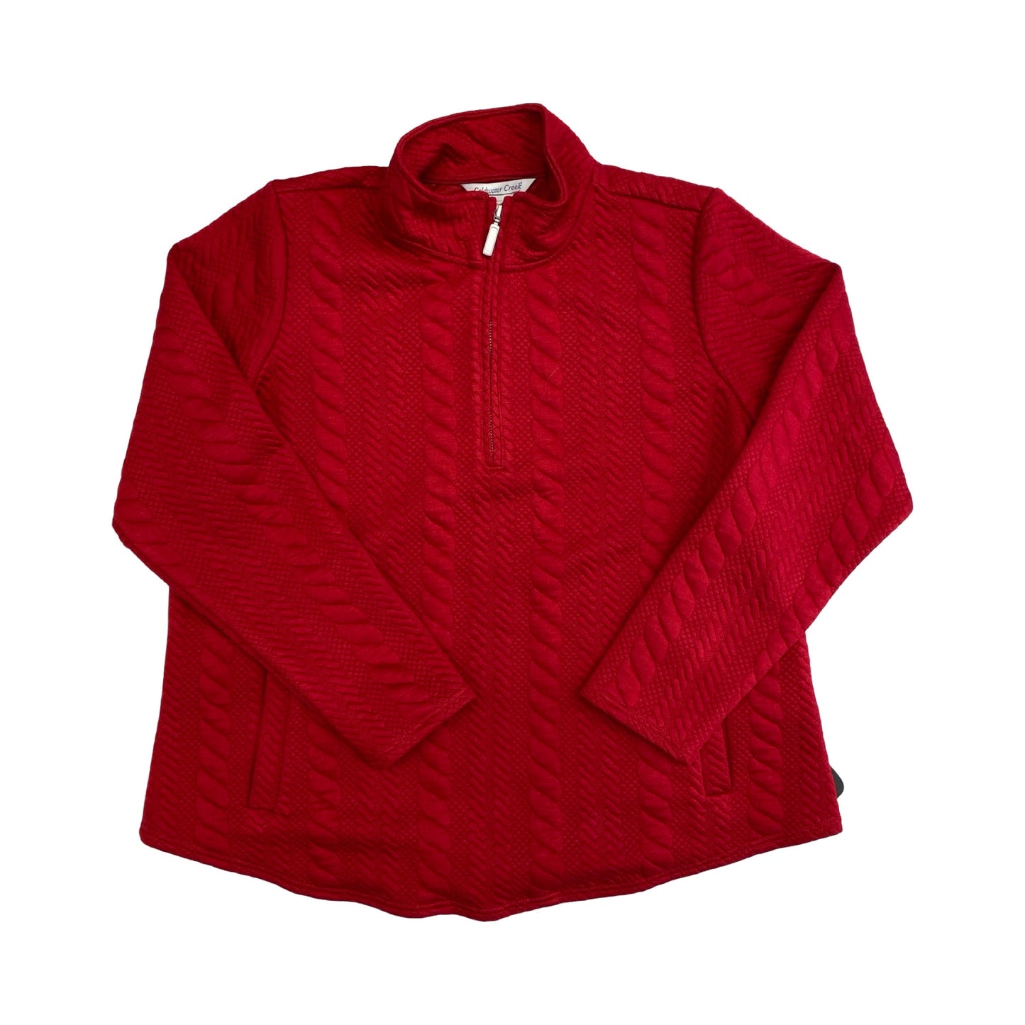 Sweatshirt Collar By Coldwater Creek In Red, Size:Lp