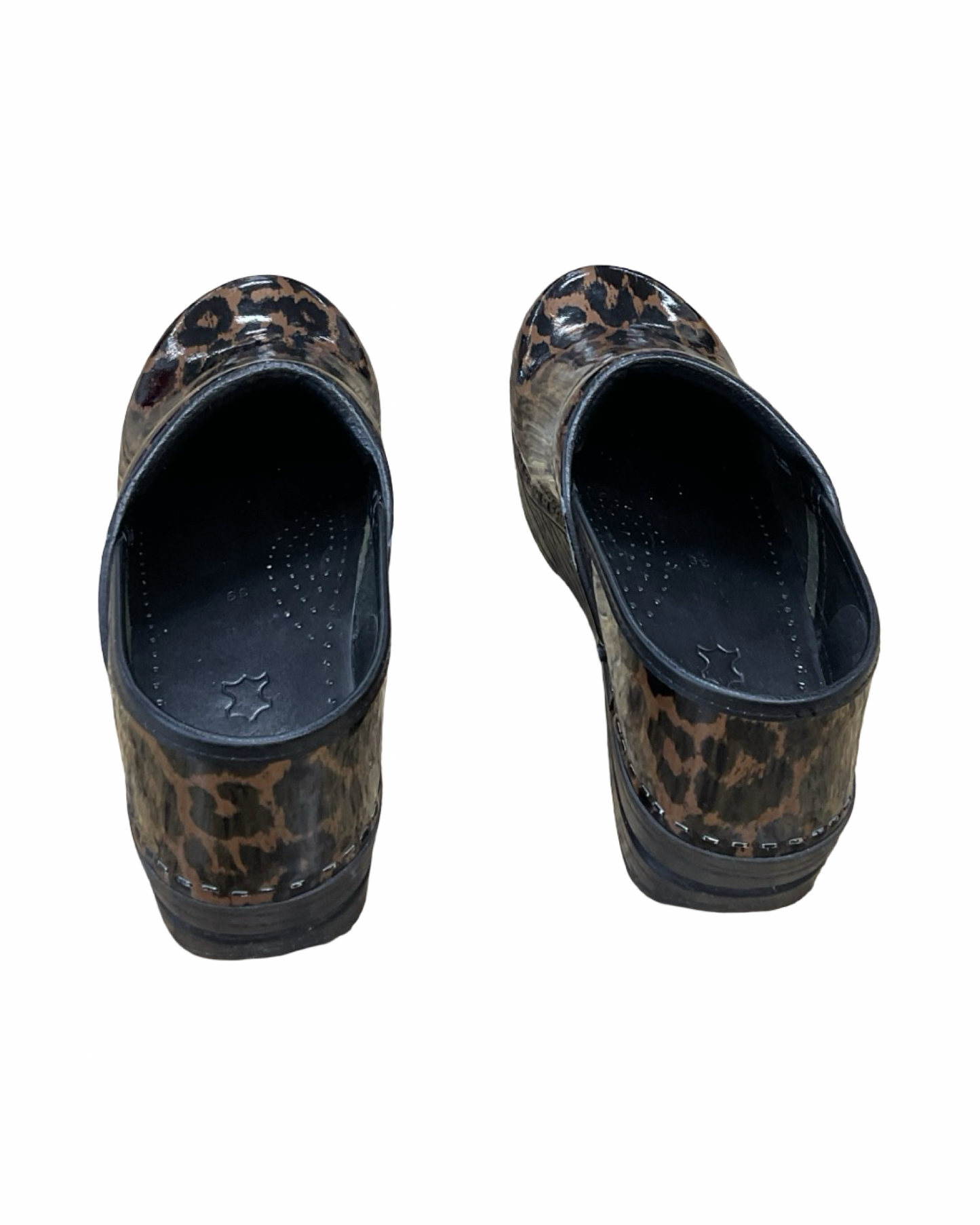 Shoes Flats By Dansko In Black & Gold, Size:8.5