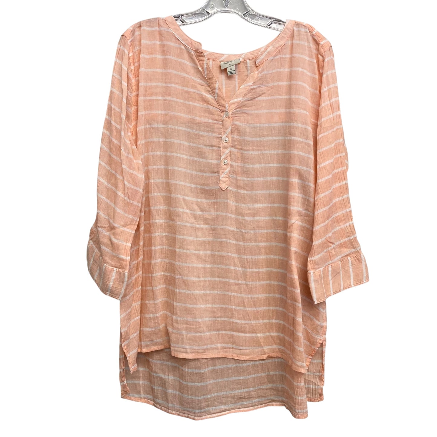 Top Ls By St Johns Bay In Peach, Size:Xl