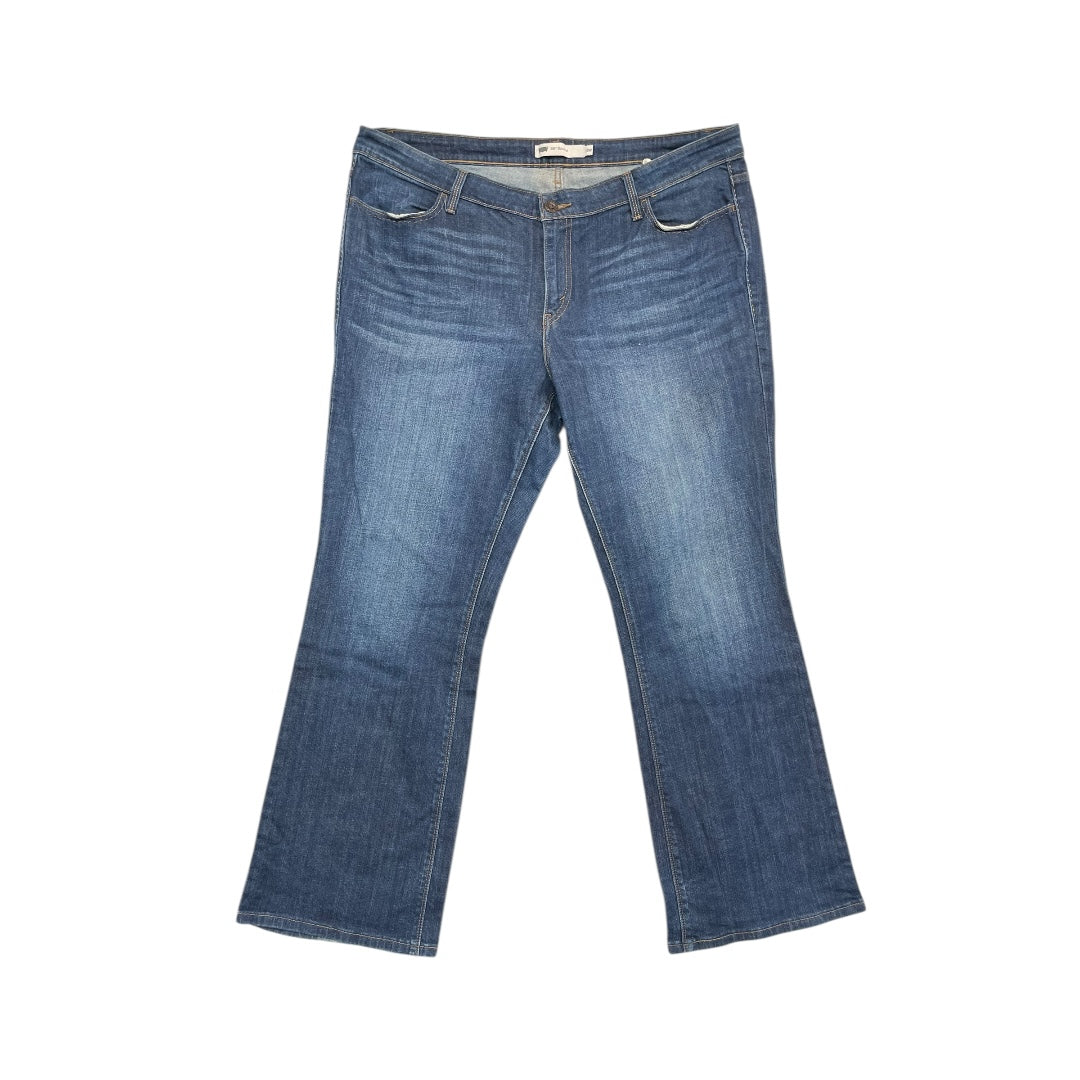 Jeans Boot Cut By Levis In Blue, Size:18