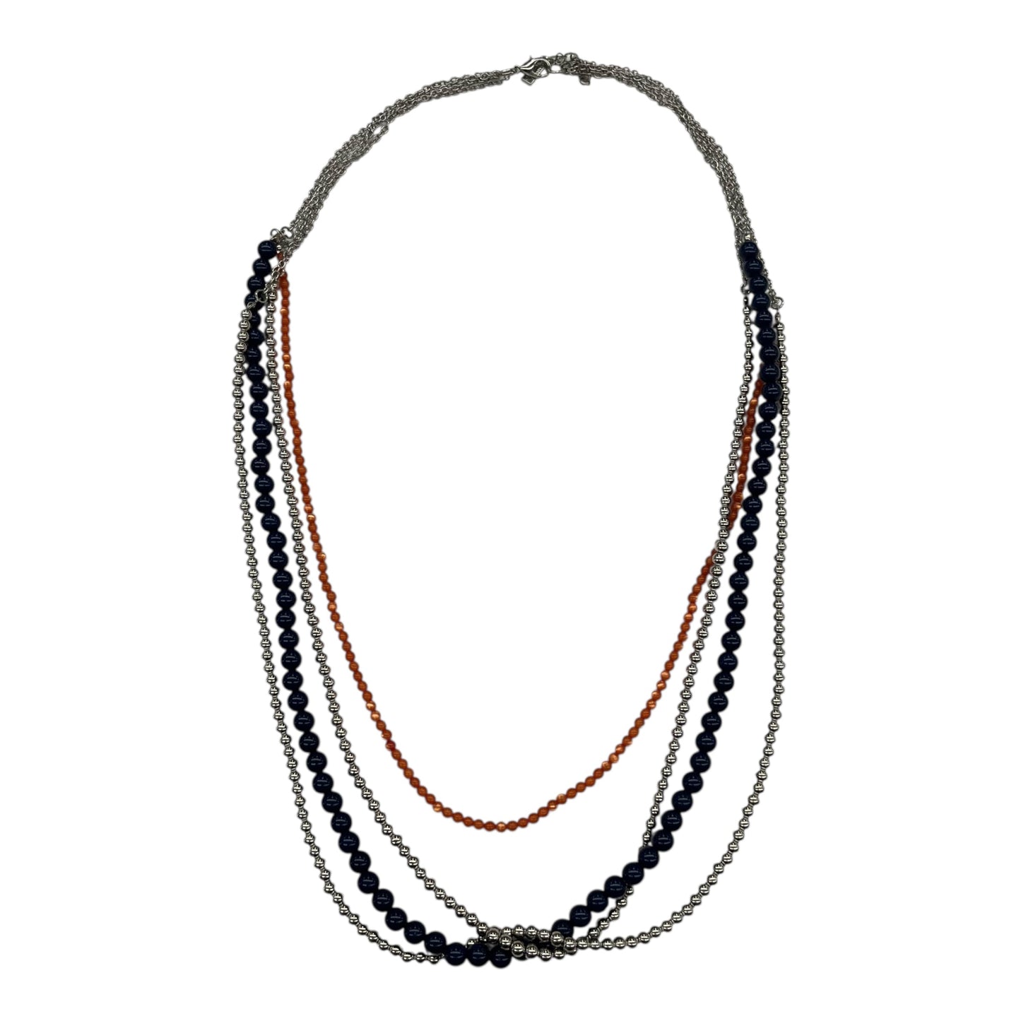 Necklace Layered By    Clothes Mentor In Blue & Orange