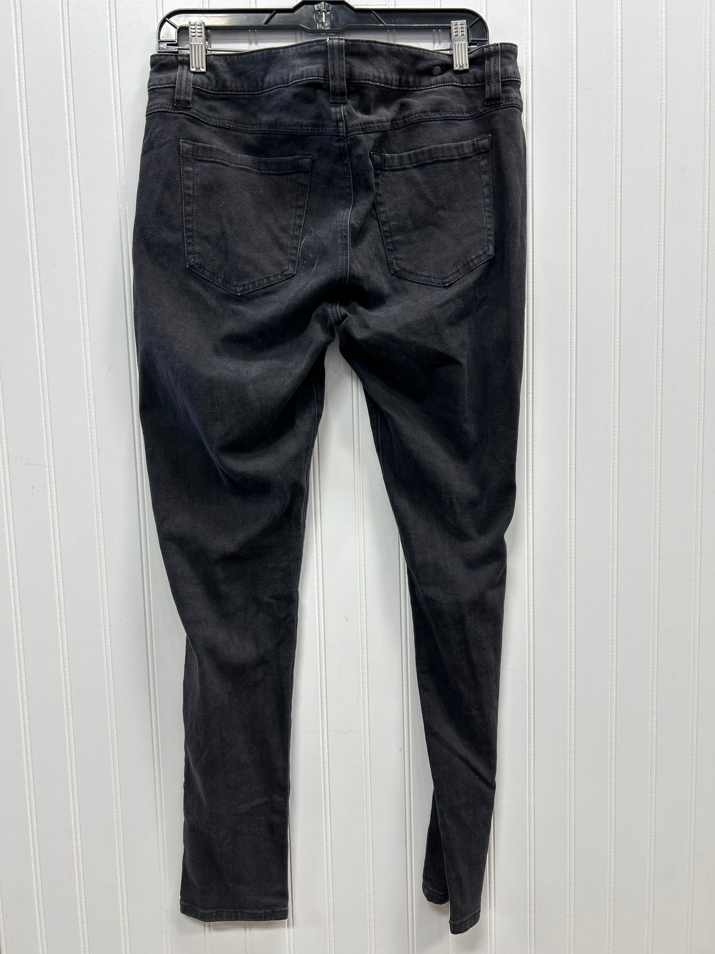 Jeans Skinny By Cabi In Black Denim, Size:10