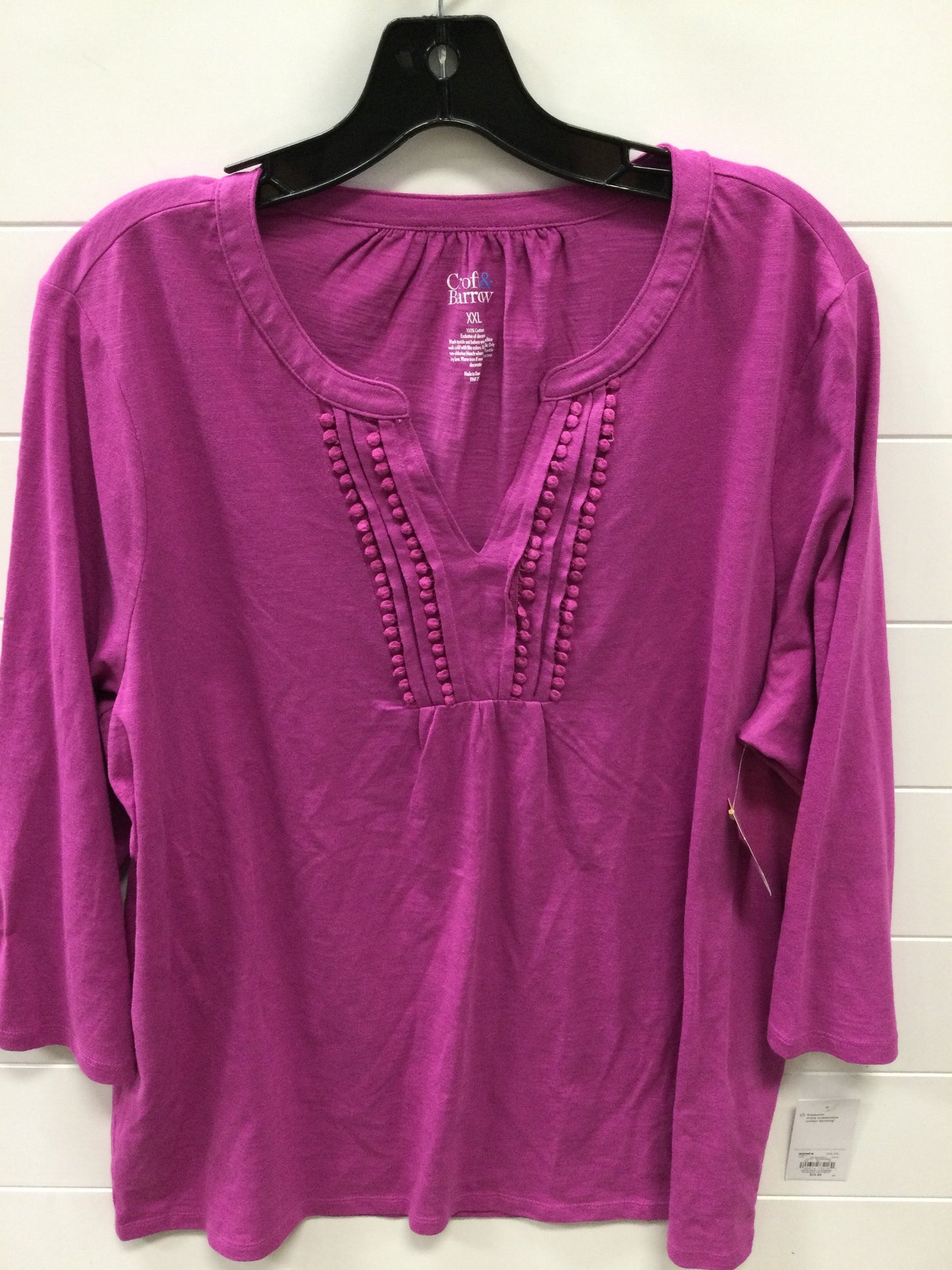 Top Ls By Croft And Barrow In Purple, Size:1X