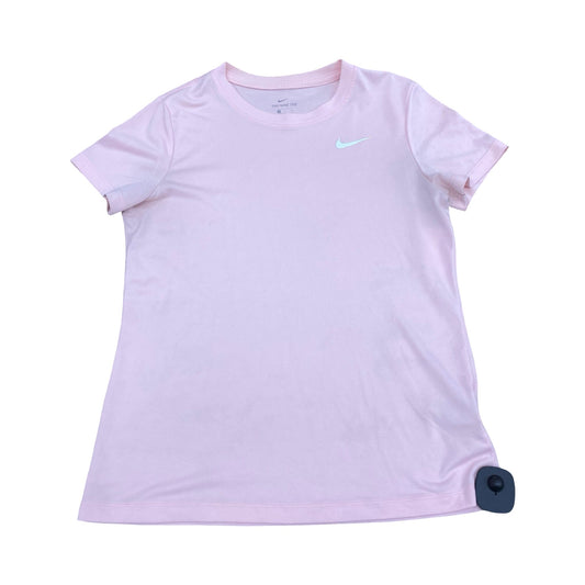 Athletic Top Ss By Nike In Pink, Size:S