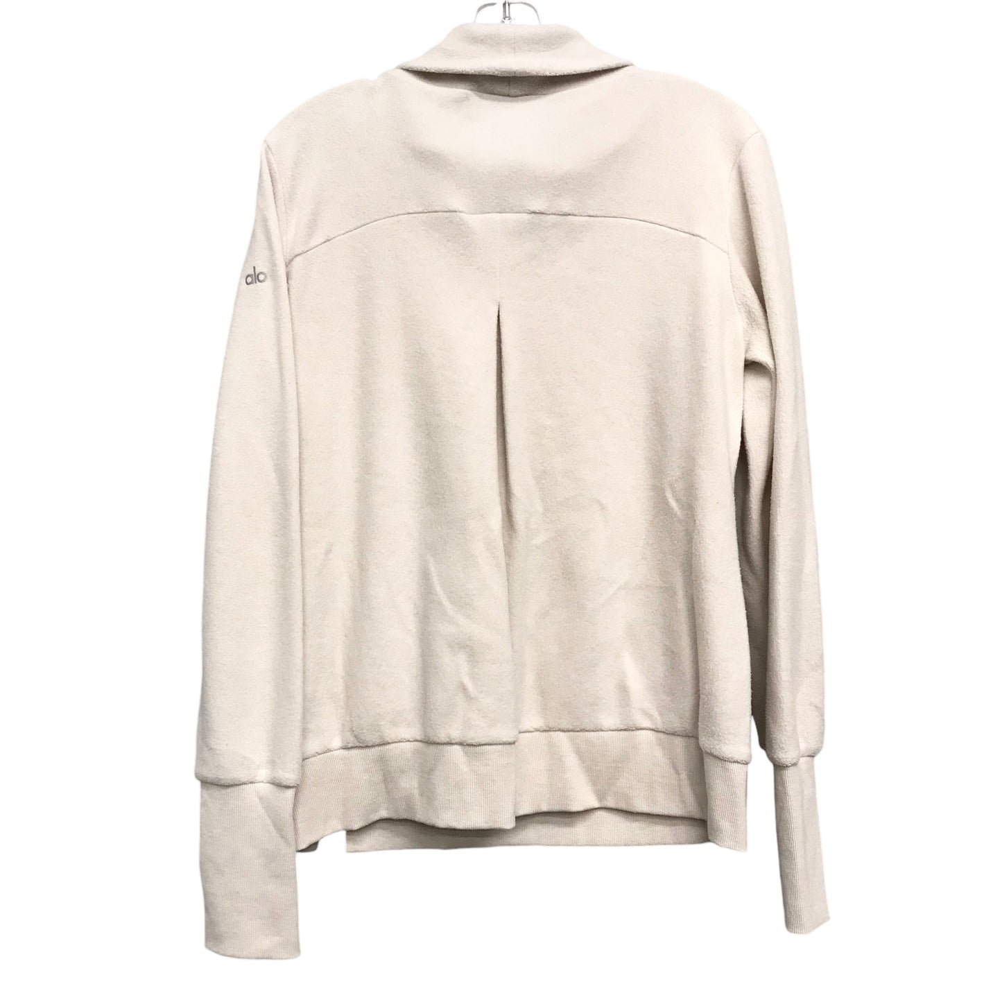 Athletic Sweatshirt Collar By Alo In Cream, Size:S