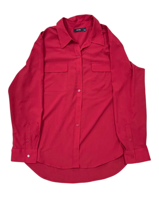 Blouse Ls By Apt 9 In Red, Size:Xl