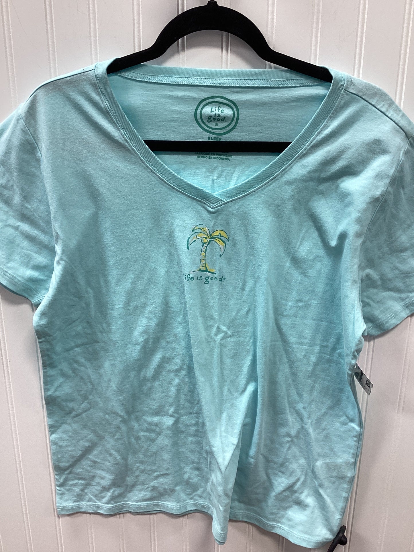 Top Ss By Life Is Good In Blue, Size:L