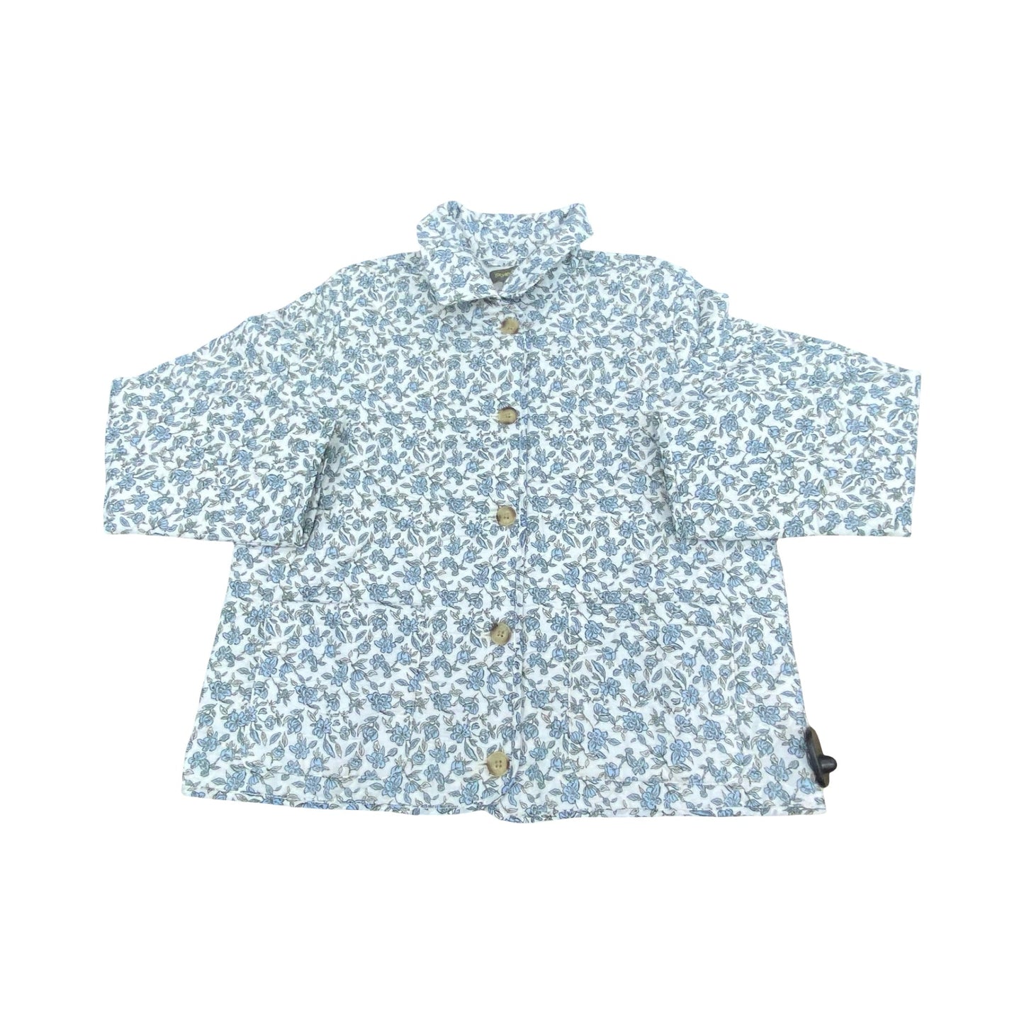 Jacket Puffer & Quilted By Style And Company In Floral Print, Size:S