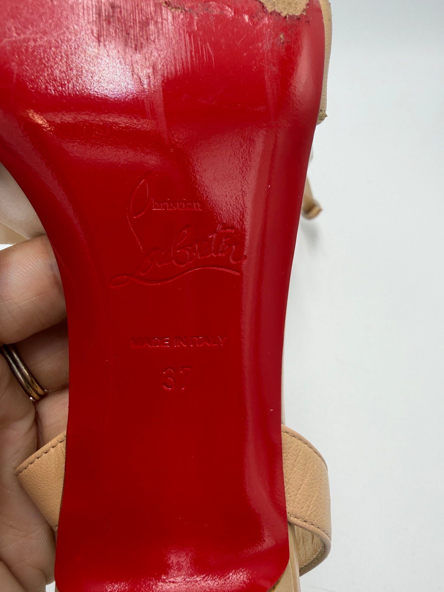 Christian Louboutin Trezuma 85 Luxury Shoes, Size: 6