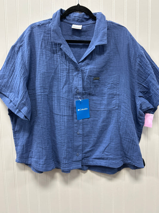 Top Ss By Columbia In Blue, Size:2X NWT