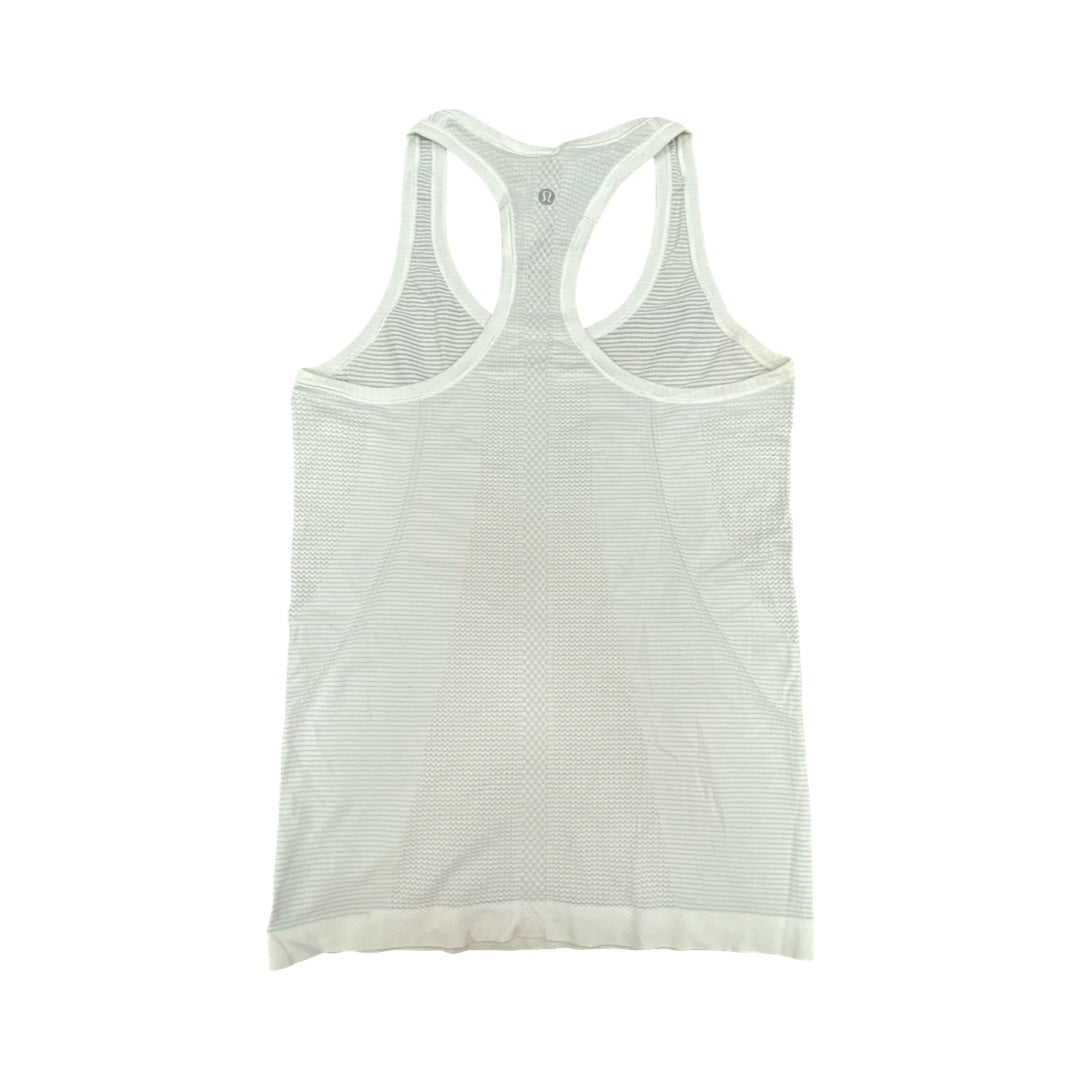 Athletic Tank Top By Lululemon In White, Size:6