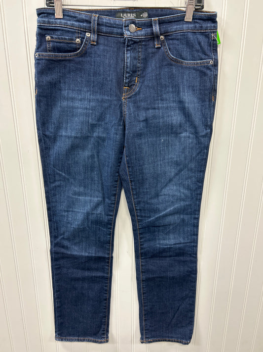 Jeans Skinny By Lauren By Ralph Lauren In Blue Denim, Size:10P