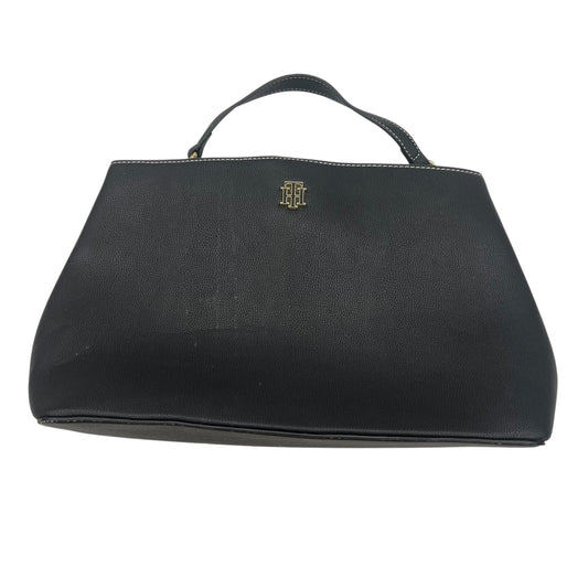 Handbag By Tommy Hilfiger In Black, Size:Medium