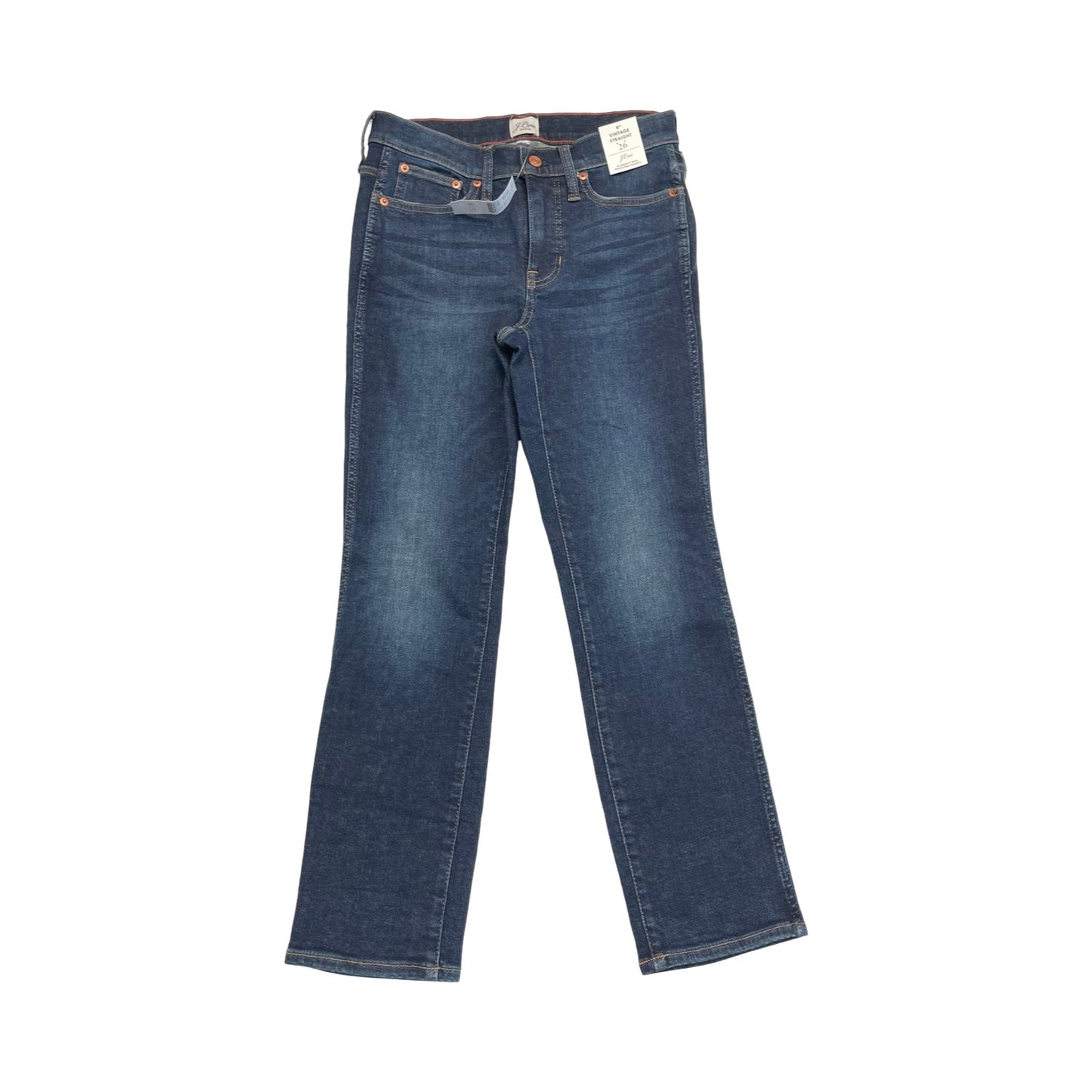 Jeans Straight By J. Crew In Blue Denim, Size:2