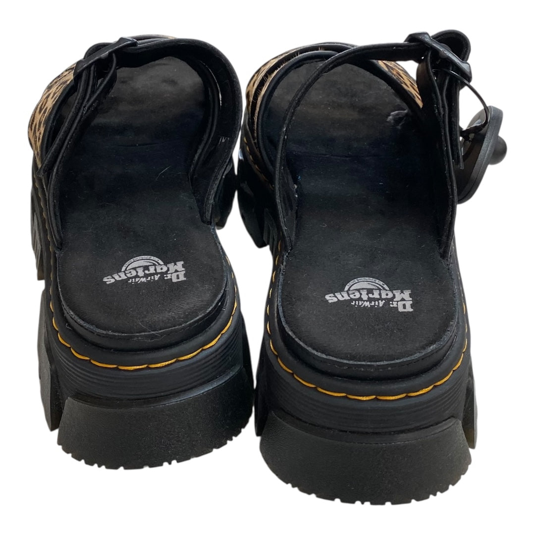 Sandals Designer By Dr Martens In Animal Print, Size:10