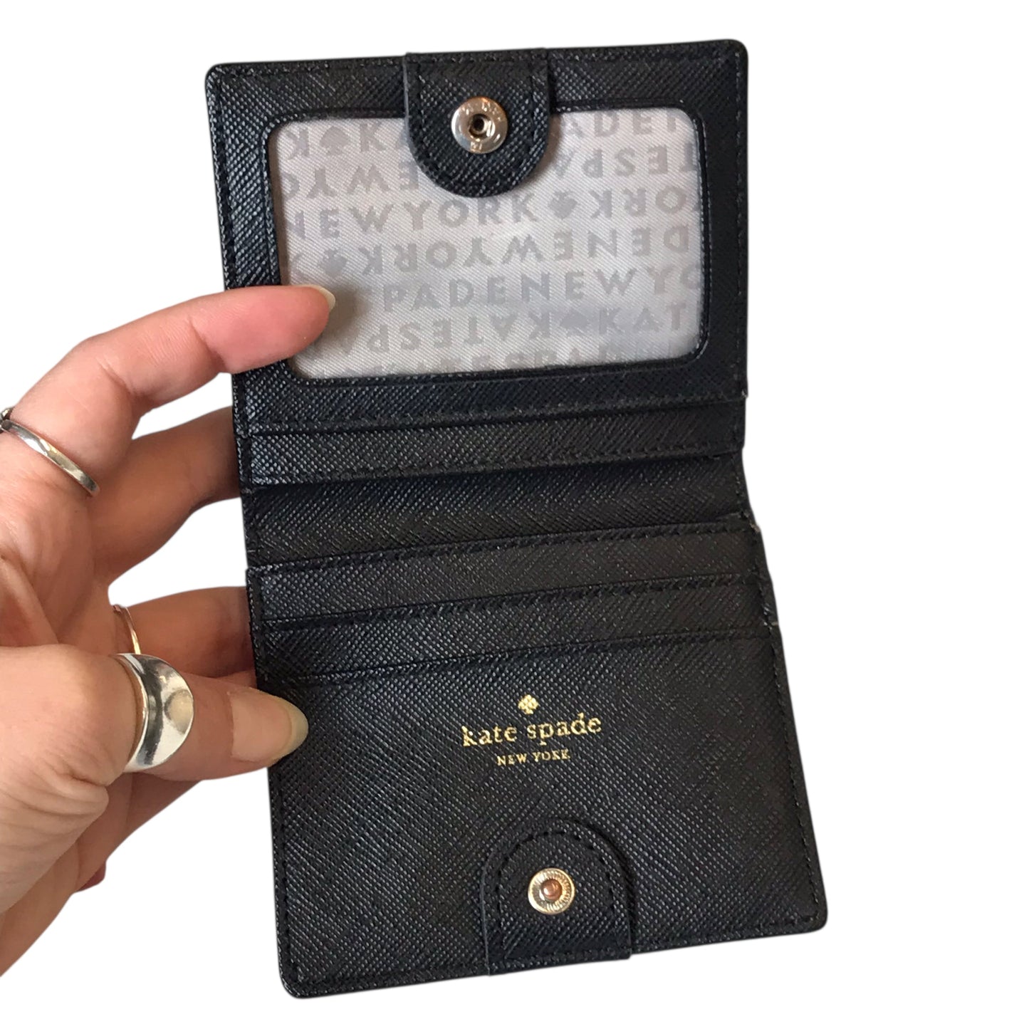 Wallet Designer By Kate Spade In Silver, Size:Small