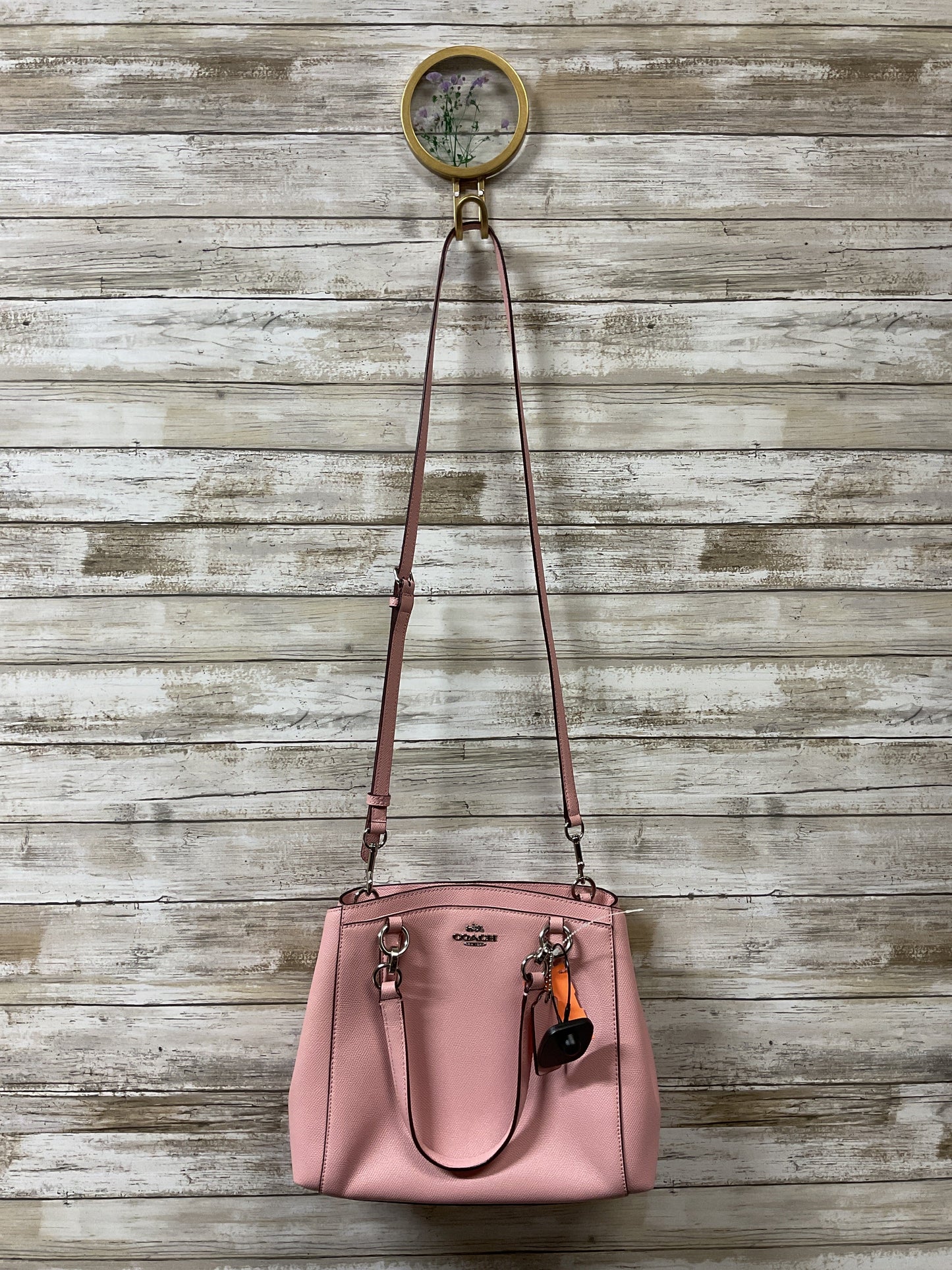 Handbag Designer By Coach In Pink, Size:Medium