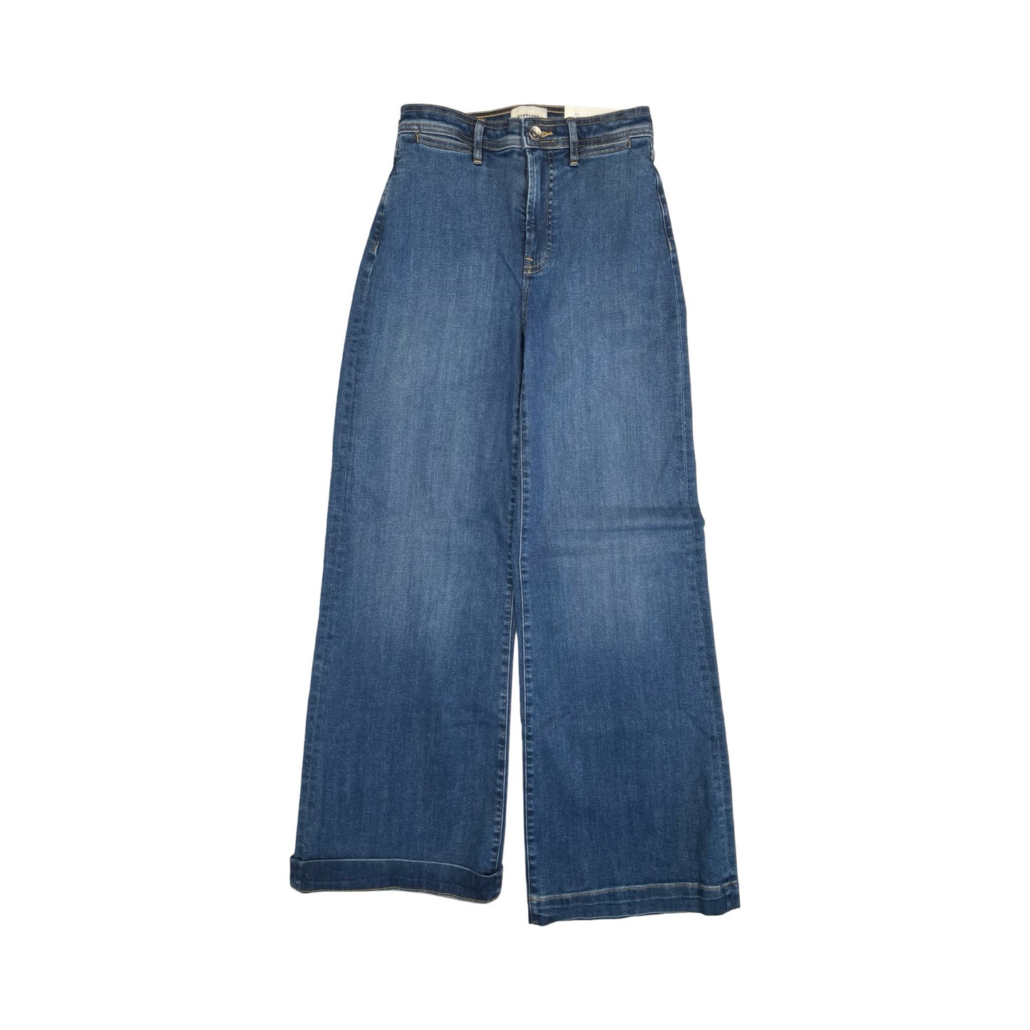 Jeans Wide Leg By Everlane In Blue Denim, Size:0