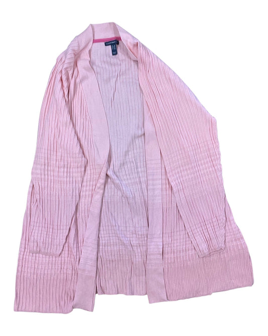Cardigan By Isaac Mizrahi Live Qvc In Peach, Size:2X