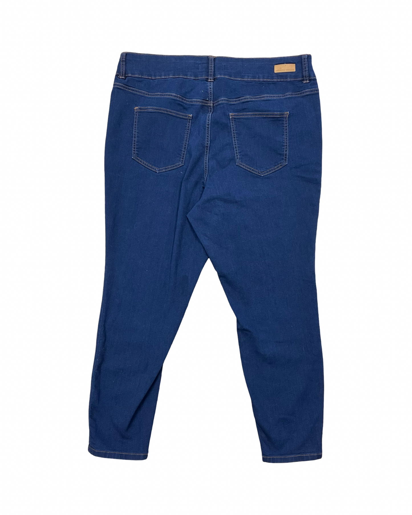 Jeans Skinny By Adrienne Vittadini In Blue Denim, Size:20