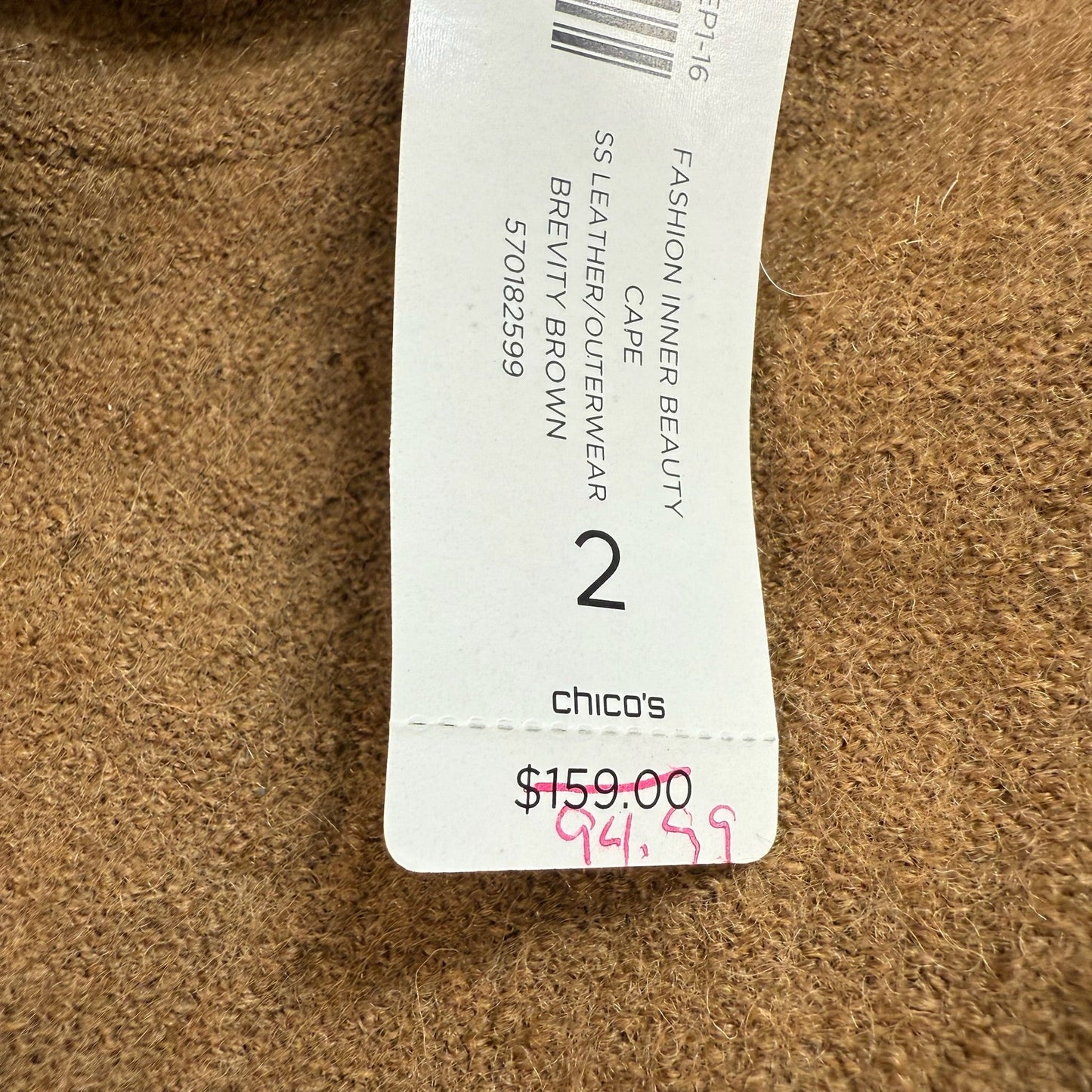 CAPE By Chicos In Tan, Size: L