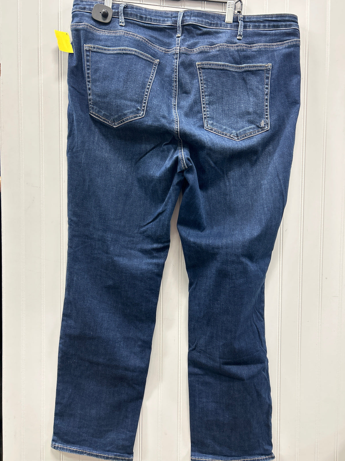 Jeans Straight By Silver In Blue Denim, Size:22