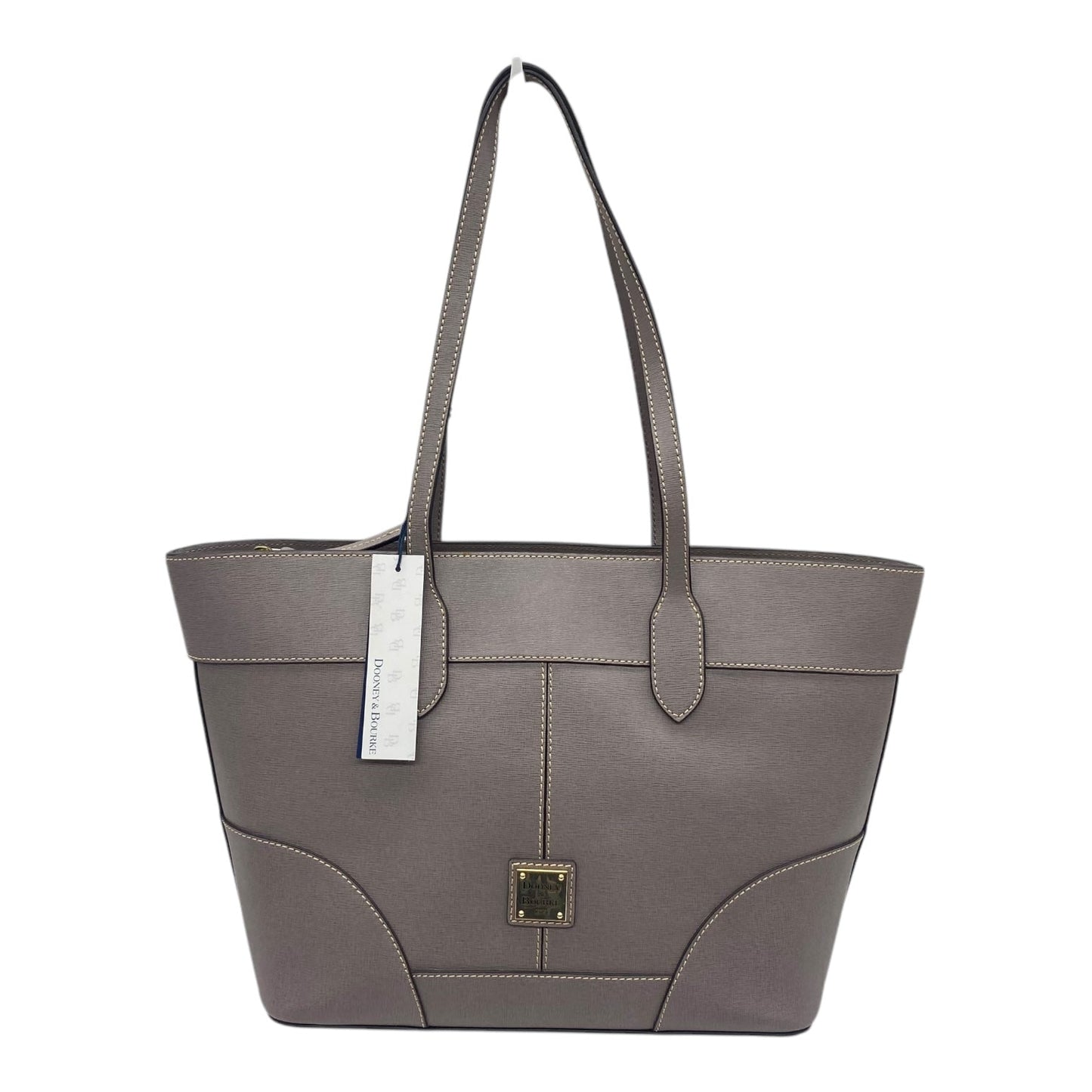 Handbag Designer By Dooney And Bourke In Taupe, Size:Large