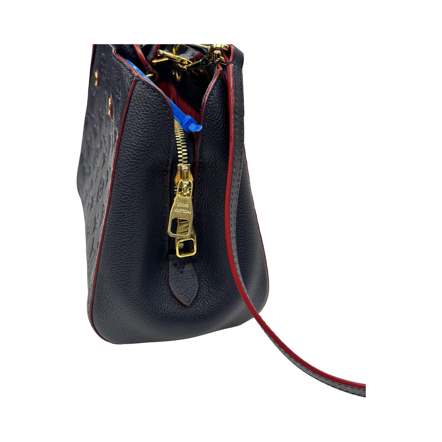 Handbag Luxury Designer By Louis Vuitton In Navy, Size:Medium