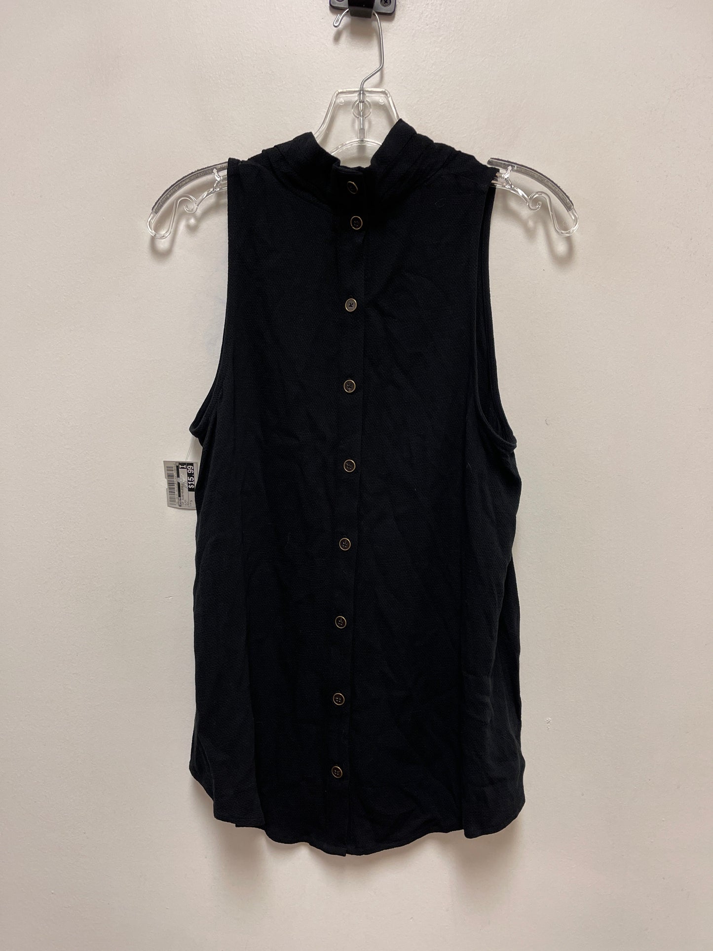 Top Sleeveless By Maeve In Black, Size: S