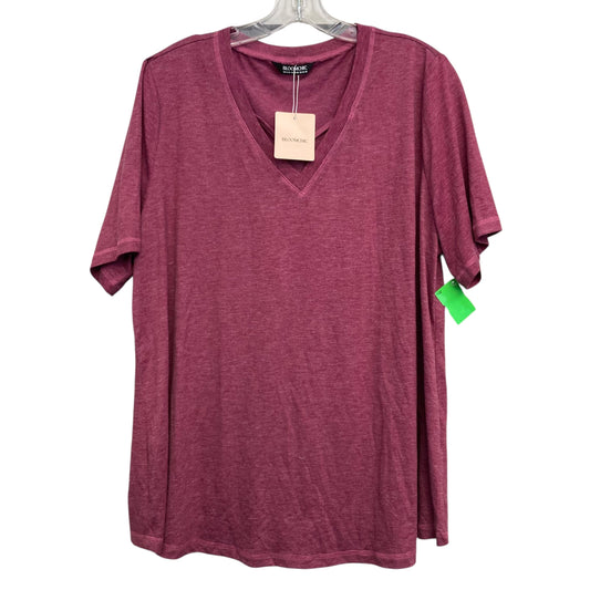 Top Ss By Bloomchic In Mauve, Size:XL