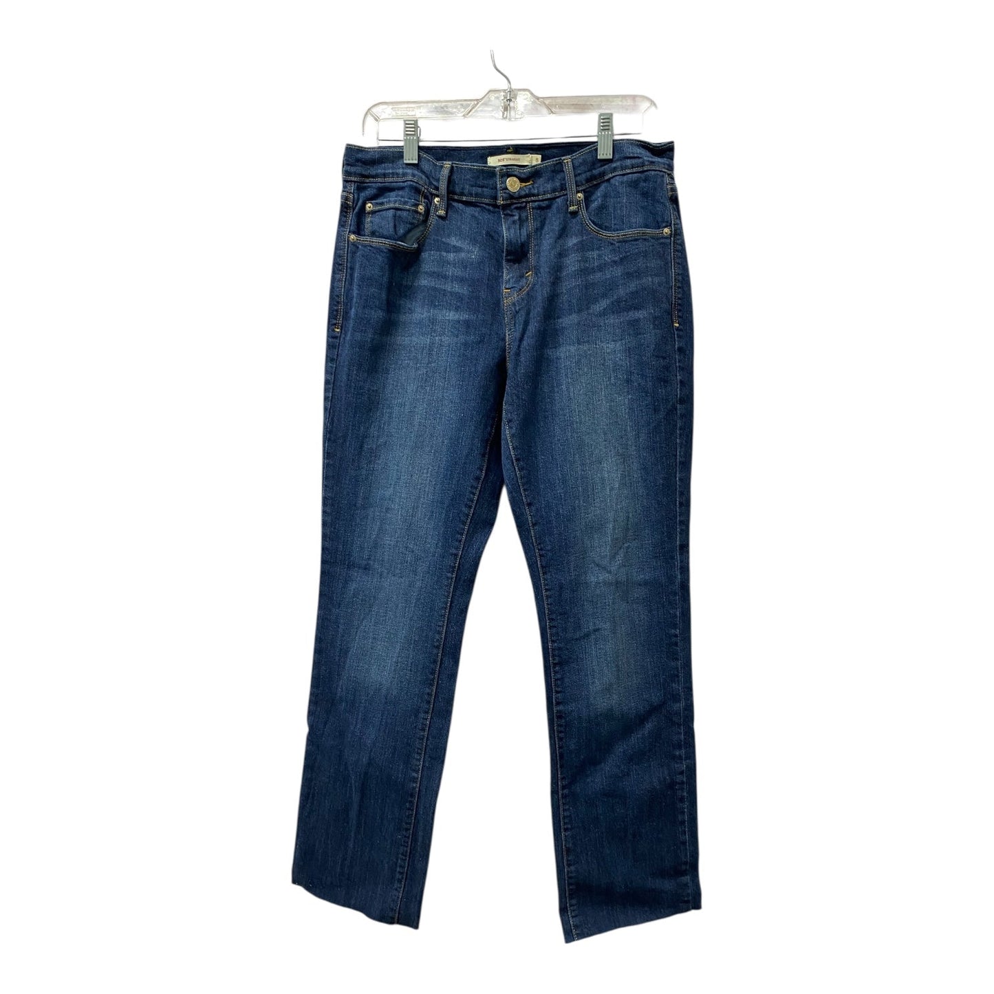 Jeans Straight By Levis In Blue, Size:8
