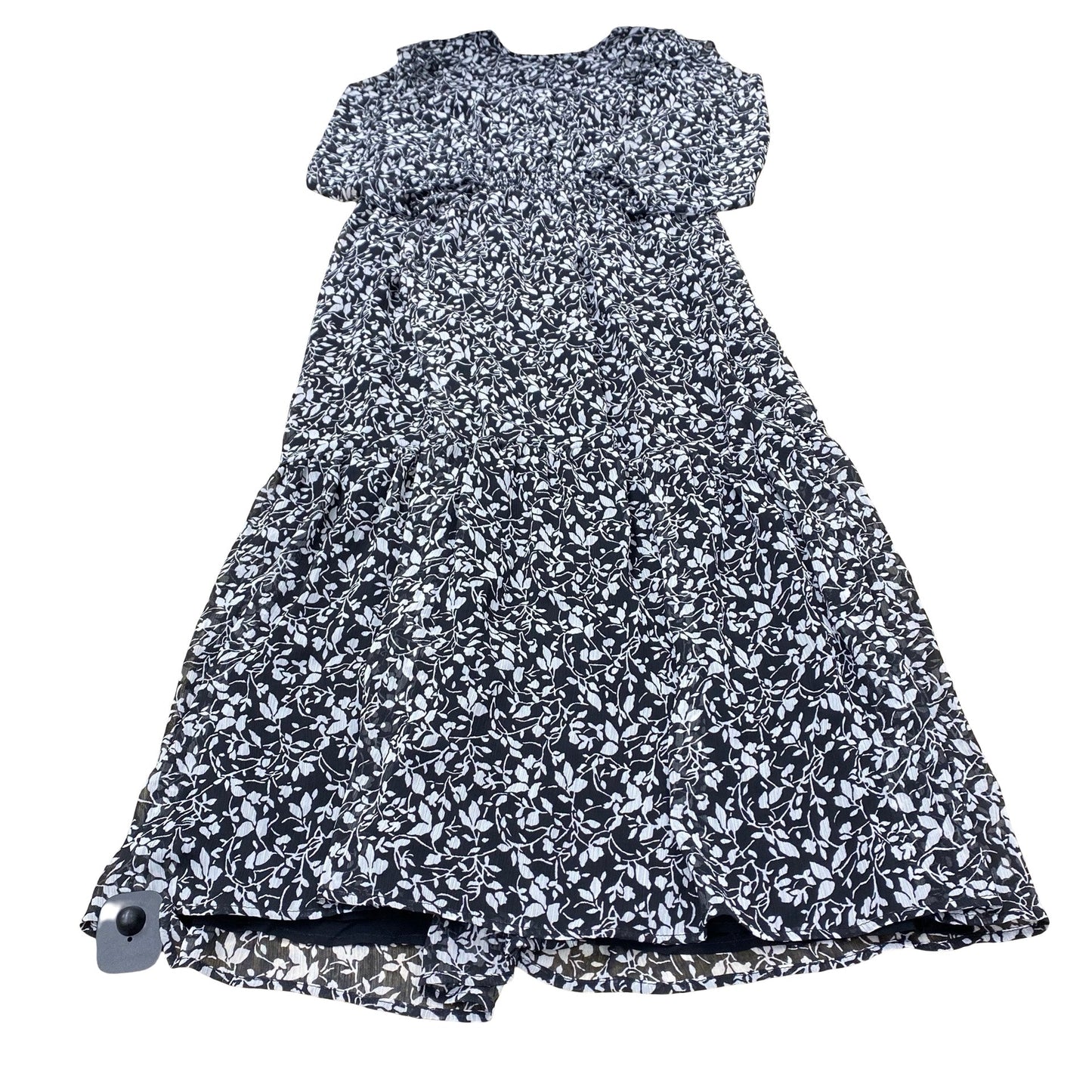 Dress Casual Maxi By Loft In Black & White, Size:S