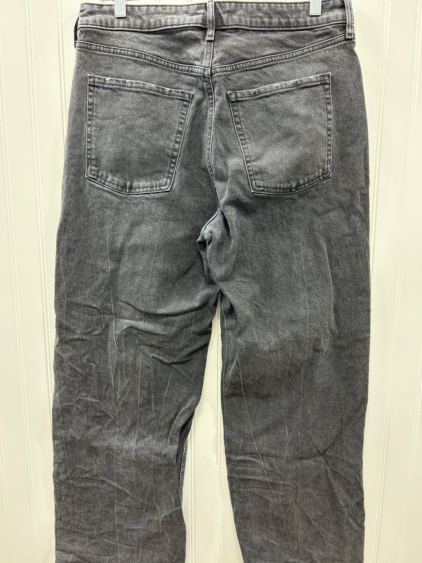 Jeans Wide Leg By Old Navy In Black Denim, Size:12P